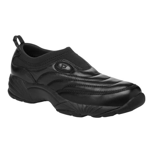 Propet Mens Wash & Wear Slip-On II Suede Shoe Black Suede 10.5 M & Cleaner D 